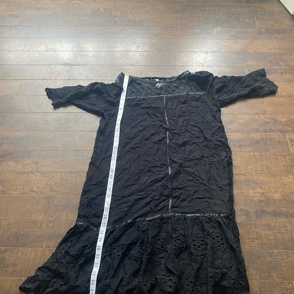 Sundance Nadine Drop Waist Lace Eyelet Midi Shift dress - Picture 7 of 12